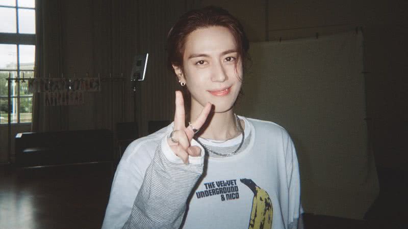 Yugyeom, integrante do GOT7, no festival KCON na Alemanha em 2024 - Reprodução/X/kcon_germany