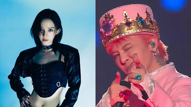 Karina, membro do aespa e G-Dragon, do BIGBANG - Reprodução/SM Entertainment/YouTube/Mnet