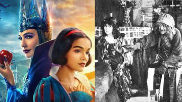 'Branca de Neve' (2025) e primeiro live-action de 'Branca de Neve' - Divulgação/Disney e Reprodução/Paramount Pictures