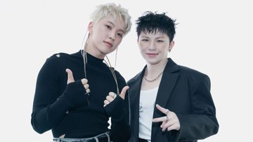 Hoshi e Woozi, integrantes do SEVENTEEN - Divulgação/PLEDIS Entertainment