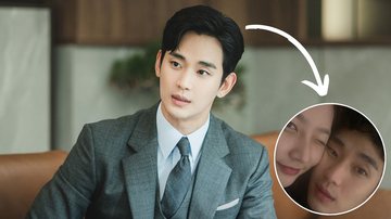 Kim Soo Hyun em cena de 'Rainha das Lágrimas' - Divulgação/tvN e Reprodução/Instagram/ron_sae