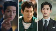 Song Joongki, Lee Jung Jae e Kim Soo Hyun - Reprodução/tvN/Netflix