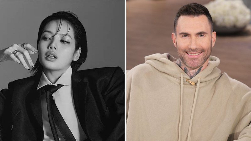 Lisa, do BLACKPINK e Adam Levine, do Maroon 5 - Divulgação/LLOUD e Chris Haston/WBTV via Getty Images