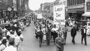 Passeada do Dia do Trabalho de 1934 em Gastonia, Carolina do Norte - Bettmann/Getty Images
