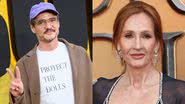 Pedro Pascal, de 'The Last of Us', e J.K. Rowling, autora de 'Harry Potter' - Joe Maher/Mike Marsland/WireImage/Getty Images
