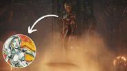 Shalla-Bal, a Surfista Prateada - Divulgação/Marvel Studios e Reprodução/Marvel Comics