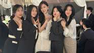 Integrantes do T-ARA no casamento da Hyomin - Reprodução Instagram/rainbowoori