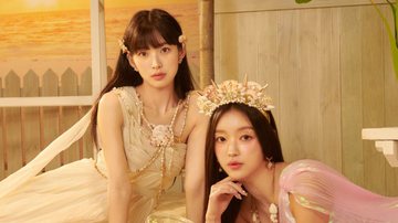 Concept photo de Arin e YooA, do OH MY GIRL, para o álbum 'Golden Hourglass' - Divulgação/WM Entertainment