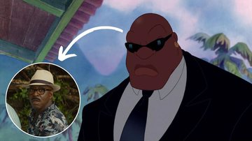 Cobra Bubbles na animação e no live-action de 'Lilo e Stitch' - Reprodução/Disney