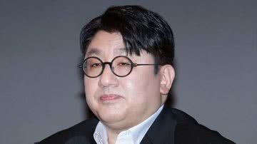 Bang Si Hyuk, fundador da HYBE, no debate organizado pelo Kwanhun Club em 2023 - Divulgação/Han Myung-Gu/WireImage