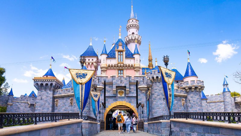 Castelo do parque Disneyland, na Califórnia - AaronP/Bauer-Griffin/GC Images