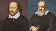 O dramaturgo William Shakespeare e o cientista Galileu Galilei - Stock Montage/Getty Images