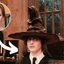 Daniel Radcliffe em 'Harry Potter e a Pedra Filosofal' e J.K Rowling