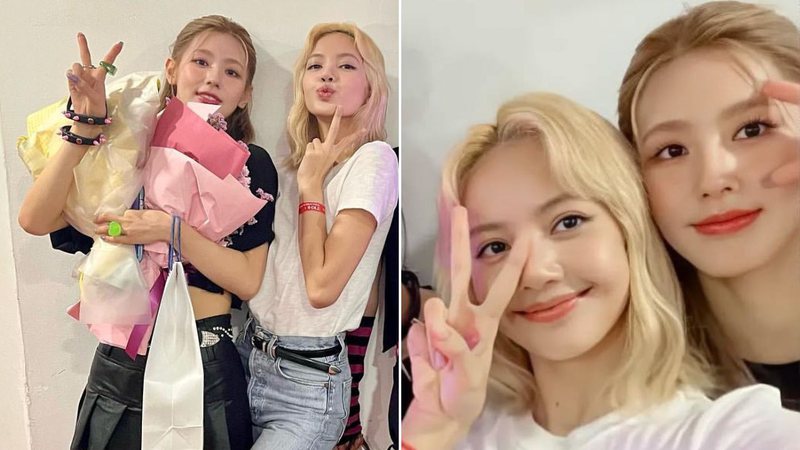 Miyeon, do i-dle, e Lisa, do BLACKPINK - Reprodução/Instagram/sssorn_chonnasorn