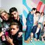 Integrantes do One Direction e do BTS