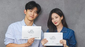 Taecyeon (2PM) e Seohyun (Girls' Generation) em leitura para o drama 'The First Night With the Duke' - Divulgação/KBS2