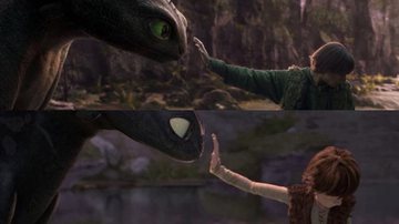 Cenas de "Como Treinar o seu Dragão", de 2010 e 2025 - Reprodução/Universal Pictures/DreamWorks