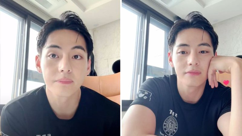 V, do BTS, em live no Weverse - Reprodução/Weverse