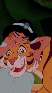 Qual é o nome do tigre de Jasmine?