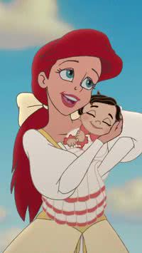 Por que Ariel é a única princesa mãe?