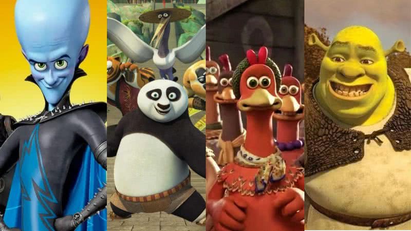 Imagens das animações da DreamWorks - Reprodução/ DreamWorks