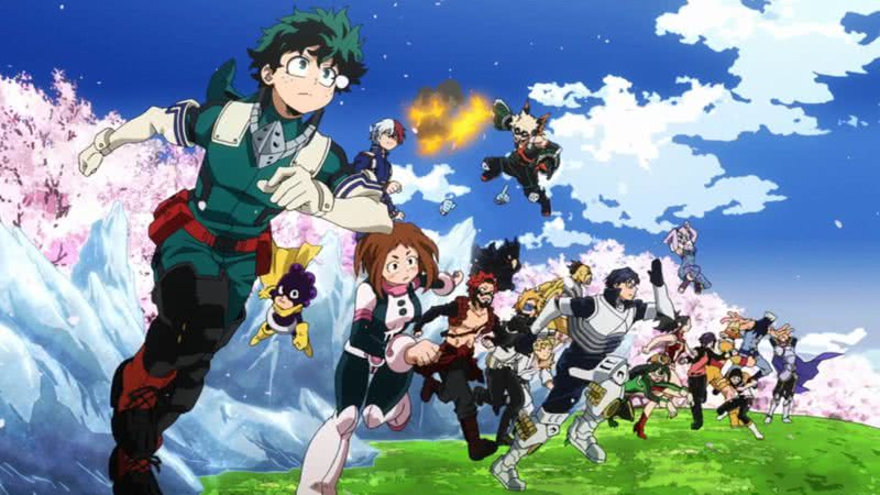 Cena da quarta temporada de 'My Hero Academia' - Reprodução/Funimation