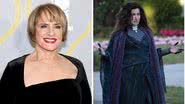 Patti Lupone e Agatha Harkness em 'WandaVision' - Dia Dipasupil/Getty Images e Reprodução/Disney+