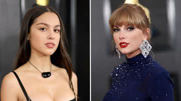 Olivia Rodrigo e Taylor Swift no Grammy 2023 - Getty Images