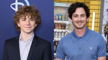 Walker Scobell e Logan Lerman, respectivamente - Getty Images