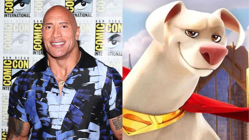 Dwayne Johnson é o dublador oficial do Krypton em 'DC Liga dos Superpets' - GettyImges/Divulgação/Warner Bros. Pictures