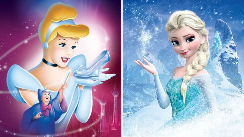 Imagens promocionais de 'Cinderela' e 'Frozen' - Divulgação/Disney