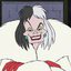 Cruella De Vil para a animação 101 Dálmatas (1961)