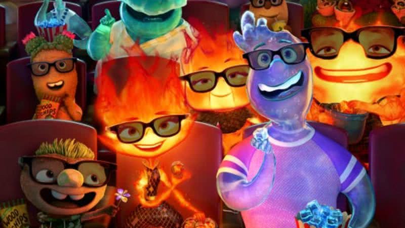 Imagem promocional da animação 'Elementos' (2023) - Divulgação/Pixar