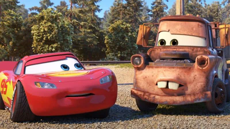 Relâmpago McQueen e Mate em 'Carros na Estrada' - Divulgação/Disney