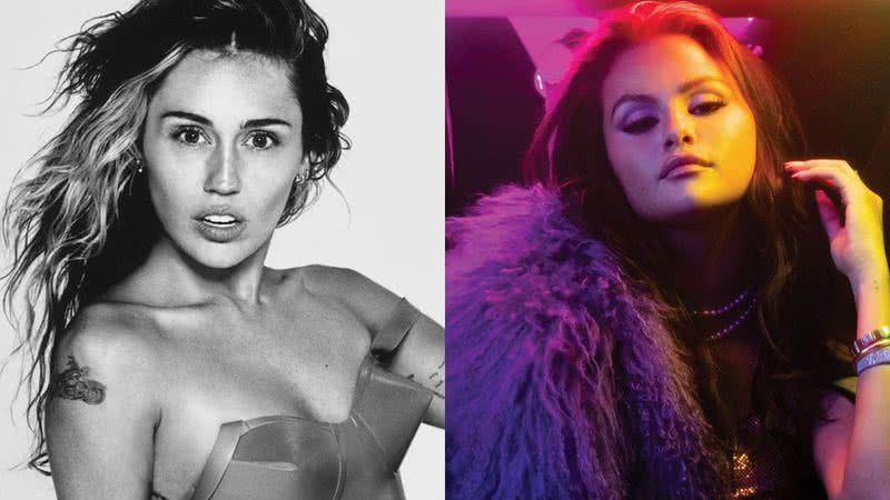 Miley Cyrus (à esqu.) e Selena Gomez (à dir.) em imagens recentes - Reprodução/Instagram/Miley Cyrus e Selena Gomez