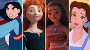 Mulan, Merida, Moana e Bela, princesas da Disney - Reprodução/ Disney