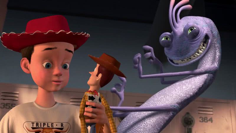Andy, de Toy Story, e Randall, de Monstros S.A - Reprodução/Pixar