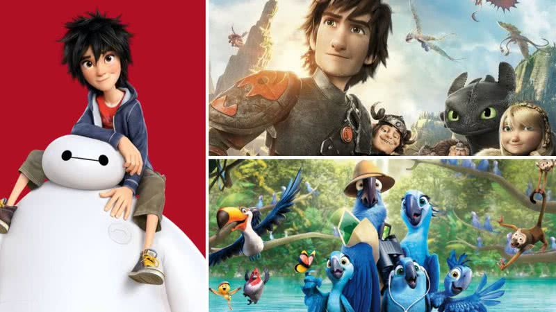 Imagens promocionais das animações Operação "Big Hero"", Como Treinar o seu Dragão 2" e "RIO 2" - Divulgação/ Disney/DreamWorks