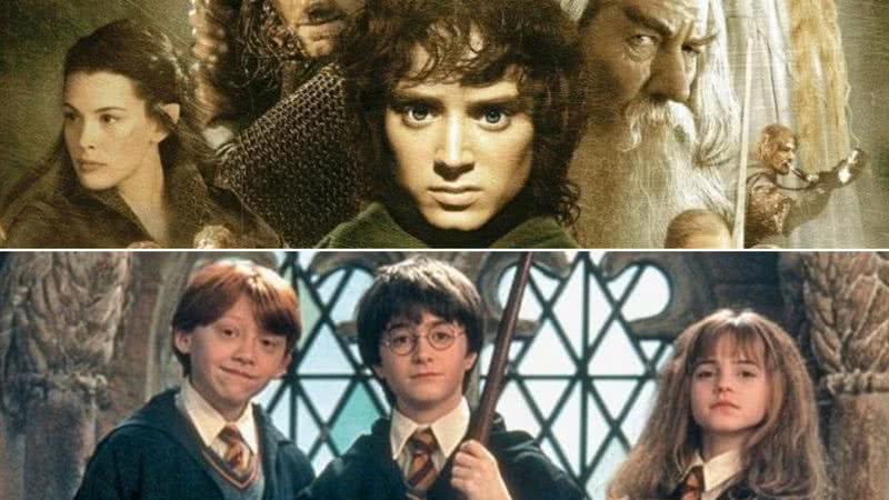 Imagens de 'Harry Potter’ e ‘O Senhor dos Anéis’ - Reprodução/ Warner Bros. Pictures