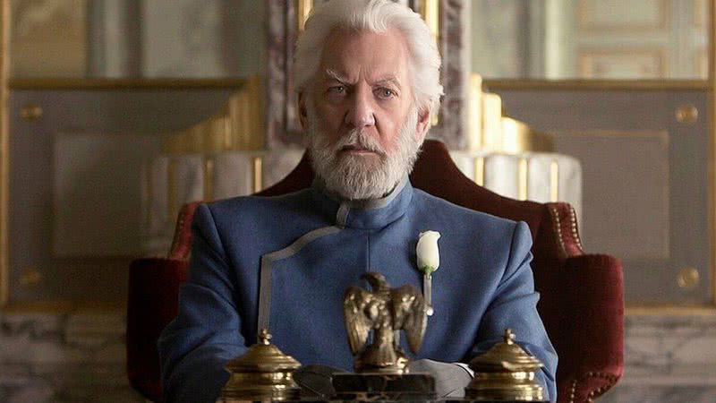 Presidente Snow (Donald Sutherland) na franquia de Jogos Vorazes - Reprodução/Lionsgate