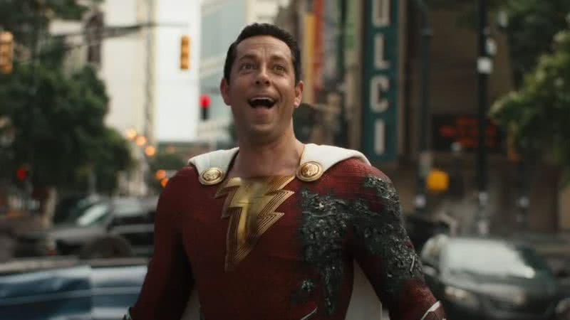 Shazam em cena de ‘Shazam! Fúria dos Deuses’ - Divulgação/Youtube/Warner Bros. Pictures Brasil