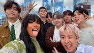 BTS e a rapper Megan Thee Stallion - Divulgação/X/BTS_twt