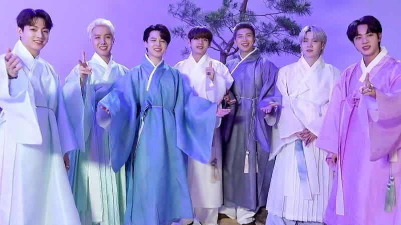 Integrantes do BTS no vídeo "[EPISODE] BTS (방탄소년단) 2021 ‘DALMAJUNG’ Shoot" - Reprodução/ Youtube/ BANGTANTV