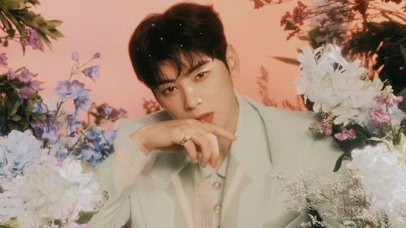 Concept photo de Cha Eunwoo para o álbum 'Drive to the Starry Road', do ASTRO - Divulgação/Fantagio Entertainment