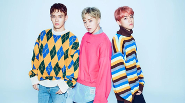 Baekhyun, Xiumin e Chen do EXO em concept photo do full-album 'Magic' da sub unit  EXO-CBX - Divulgação/ SM Entertainment