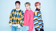 Baekhyun, Xiumin e Chen do EXO em concept photo do full-album 'Magic' da sub unit  EXO-CBX - Divulgação/ SM Entertainment