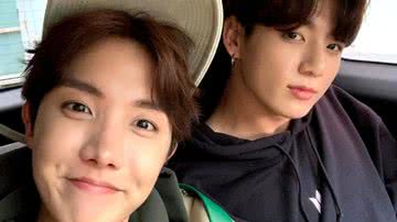 J-Hope e Jungkook, do BTS - Reprodução/Twitter/bts_bighit