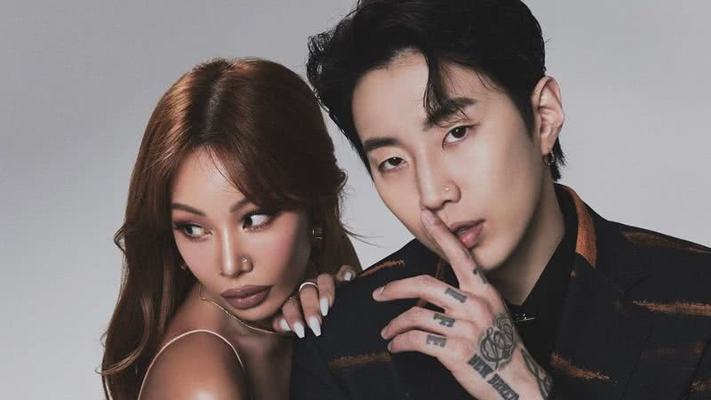 Imagem promocional de Jessi e Jay Park - Divulgação/MORE VISION