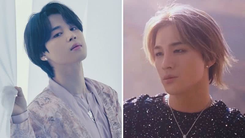 Jimin em imagem conceitual para o álbum 'Proof' e Taeyang em imagem teaser de "Still Life" - Divulgação/Big Hit Music/YG Entertainment
