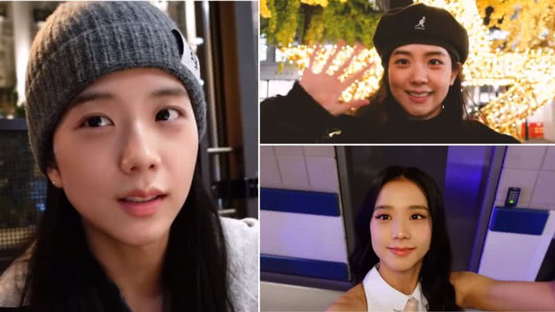 Jisoo em cena do “LONDON vlog” - Reprodução/ Youtube/ 행복지수 103%